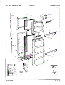 02 - Freezer Door parts for Maytag Refrigerator NNS208JA / 8L36A from AppliancePartsPros.com