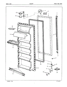 04 - Fresh Food Door parts for Maytag Refrigerator NNS227FA / 5M53A from AppliancePartsPros.com