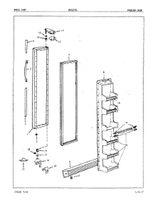 02 - Freezer Door parts for Maytag Refrigerator NNS227GA / 5N62A from AppliancePartsPros.com