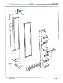 02 - Freezer Door parts for Maytag Refrigerator NNS227GZA / 7L34A from AppliancePartsPros.com