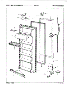 04 - Fresh Food Door parts for Maytag Refrigerator NNS227JA / 8L35A from AppliancePartsPros.com