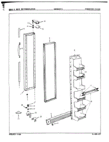 02 - Freezer Door parts for Maytag Refrigerator NNS227JA / 9P10A from AppliancePartsPros.com