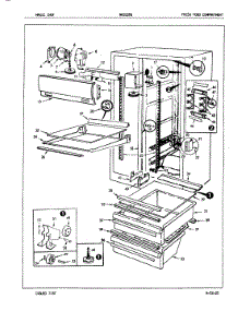 02 - Fresh Food Compartment parts for Maytag Refrigerator NNS228GH / 5N69A from AppliancePartsPros.com