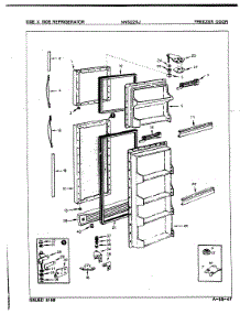 02 - Freezer Door parts for Maytag Refrigerator NNS228JA / 8L37A from AppliancePartsPros.com