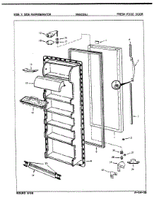 04 - Fresh Food Door parts for Maytag Refrigerator NNS228JA / 8L37A from AppliancePartsPros.com
