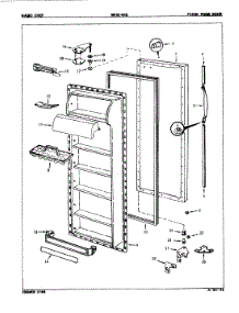 04 - Fresh Food Door parts for Maytag Refrigerator NNS248GA / 7L42A from AppliancePartsPros.com