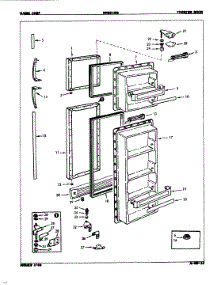02 - Freezer Door parts for Maytag Refrigerator NNS248GA / 5N70A from AppliancePartsPros.com