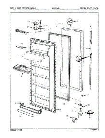 04 - Fresh Food Door parts for Maytag Refrigerator NNS248JA / 8L39A from AppliancePartsPros.com