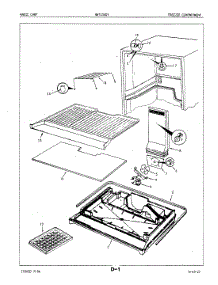02 - Freezer Compartment parts for Maytag Refrigerator NNT156DV / 5A51B from AppliancePartsPros.com