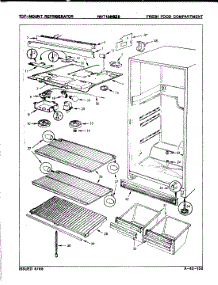 03 - Fresh Food Compartment parts for Maytag Refrigerator NNT156GZ3A / 8D45A from AppliancePartsPros.com