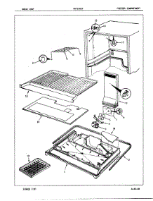 02 - Freezer Compartment parts for Maytag Refrigerator NNT156GZA / 7A08A from AppliancePartsPros.com