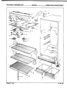 03 - Fresh Food Compartment parts for Maytag Refrigerator NNT156JA / 9G41A from AppliancePartsPros.com
