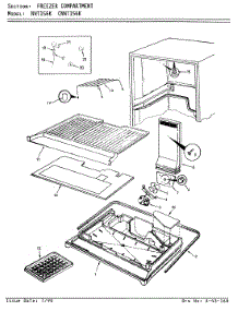 02 - Freezer Compartment parts for Norge Refrigerator NNT156K / BC01A from AppliancePartsPros.com