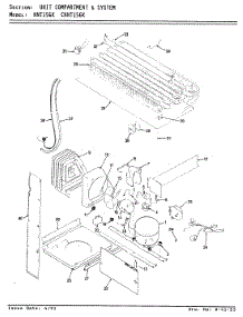 04 - Unit Compartment & System parts for Norge Refrigerator NNT156KA / BC01A from AppliancePartsPros.com
