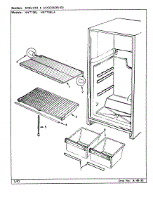 05 - Shelves & Accessories parts for Maytag Refrigerator NNT156L / CC01B from AppliancePartsPros.com