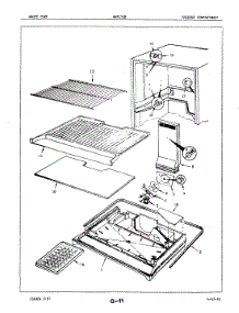 02 - Freezer Compartment parts for Maytag Refrigerator NNT176BA / 7D55A from AppliancePartsPros.com