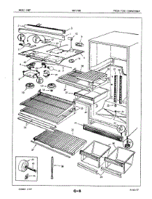 03 - Fresh Food Compartment parts for Maytag Refrigerator NNT176BA / 7D55A from AppliancePartsPros.com