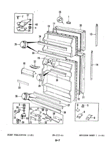 02 - Fresh Food & Freezer Door parts for Maytag Refrigerator NNT176DH / 3C74A from AppliancePartsPros.com