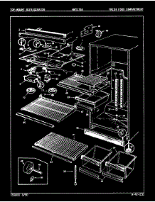 03 - Fresh Food Compartment parts for Norge Refrigerator NNT176KA / AC21A from AppliancePartsPros.com