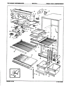 03 - Fresh Food Compartment parts for Maytag Refrigerator NNT177JA / 8A36A from AppliancePartsPros.com