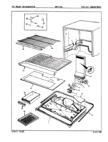 02 - Freezer Compartment parts for Maytag Refrigerator NNT179JA / 9G42A from AppliancePartsPros.com