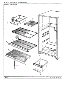 03 - Shelves & Accessories parts for Norge Refrigerator NNT194KW / CC62A from AppliancePartsPros.com