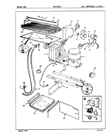 02 - Unit Compartment & System parts for Norge Refrigerator NNT195D3V / 5D54A from AppliancePartsPros.com