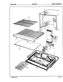 02 - Freezer Compartment parts for Norge Refrigerator NNT195D3VA / 5D54A from AppliancePartsPros.com