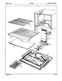 02 - Freezer Compartment parts for Maytag Refrigerator NNT196DA / 4C77A from AppliancePartsPros.com