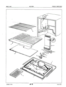 02 - Freezer Compartment parts for Maytag Refrigerator NNT196DVA / 4C77A from AppliancePartsPros.com