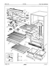 03 - Fresh Food Compartment parts for Maytag Refrigerator NNT196DVA / 4C77A from AppliancePartsPros.com