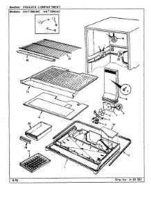 02 - Freezer Compartment parts for Maytag Refrigerator NNT199K / CC68A from AppliancePartsPros.com