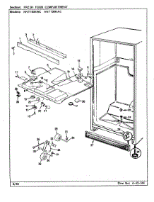 03 - Fresh Food Compartment parts for Maytag Refrigerator NNT199K / CC68A from AppliancePartsPros.com