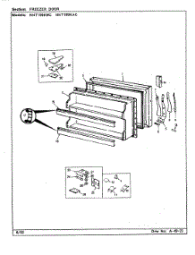03 - Freezer Door parts for Maytag Refrigerator NNT199KA / CC69A from AppliancePartsPros.com