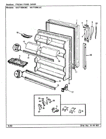 05 - Fresh Food Door parts for Maytag Refrigerator NNT199KA / CC69A from AppliancePartsPros.com