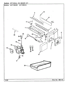 06 - Optional Ice Maker Kit parts for Maytag Refrigerator NNT199KA / CC69A from AppliancePartsPros.com