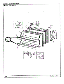 02 - Freezer Door parts for Maytag Refrigerator NNT199KA / CC67A from AppliancePartsPros.com