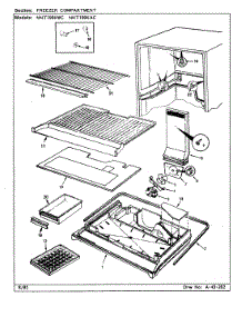 02 - Freezer Compartment parts for Norge Refrigerator NNT199KAC / CC69A from AppliancePartsPros.com
