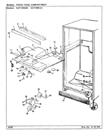 04 - Fresh Food Compartment parts for Norge Refrigerator NNT199KAC / CC69A from AppliancePartsPros.com