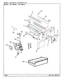 06 - Optional Ice Maker Kit parts for Norge Refrigerator NNT199KAC / CC69A from AppliancePartsPros.com