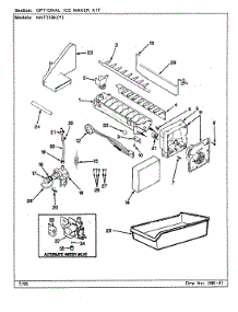 02 - Optional Ice Maker Kit parts for Maytag Refrigerator NNT219K / BC80A from AppliancePartsPros.com