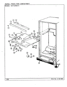 02 - Fresh Food Compartment parts for Norge Refrigerator NNTI219K / CC82A from AppliancePartsPros.com