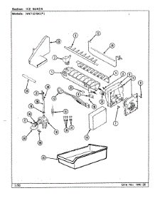03 - Ice Maker parts for Norge Refrigerator NNTI219K / CC82A from AppliancePartsPros.com