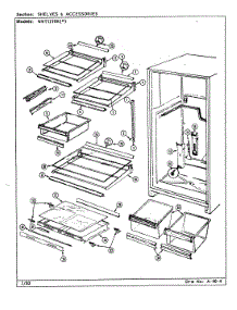 04 - Shelves & Accessories parts for Norge Refrigerator NNTI219K / CC82A from AppliancePartsPros.com