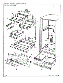 03 - Shelves & Accessories parts for Norge Refrigerator NNTI219K / AC78A from AppliancePartsPros.com