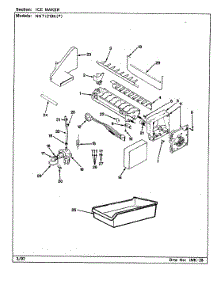 02 - Ice Maker parts for Norge Refrigerator NNTI219K / AC78B from AppliancePartsPros.com