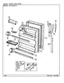 03 - Fresh Food Door parts for Norge Refrigerator NNTI219KA / CC82A from AppliancePartsPros.com