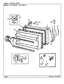 03 - Freezer Door parts for Norge Refrigerator NNTI239KAC / CC92A from AppliancePartsPros.com
