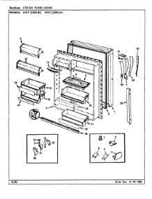 05 - Fresh Food Door parts for Norge Refrigerator NNTI239KAC / CC92A from AppliancePartsPros.com