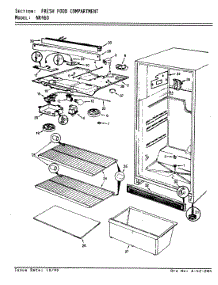 03 - Fresh Food Compartment parts for Admiral Refrigerator NR460A / AF03B from AppliancePartsPros.com
